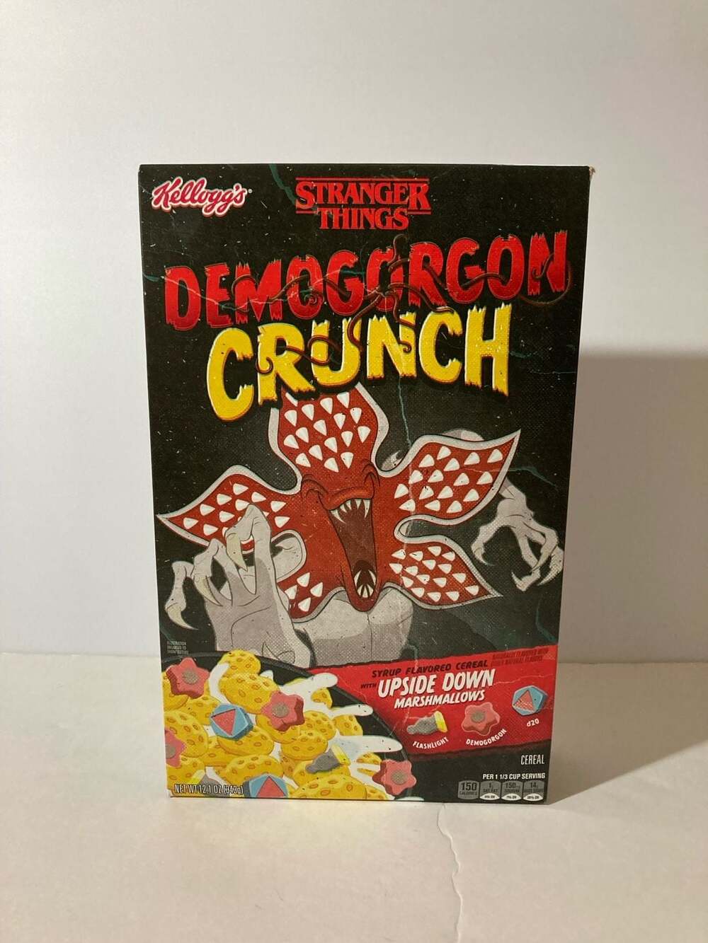 Kellogg's Stranger Things Demogorgon Crunch Cereal Box 12.1 oz